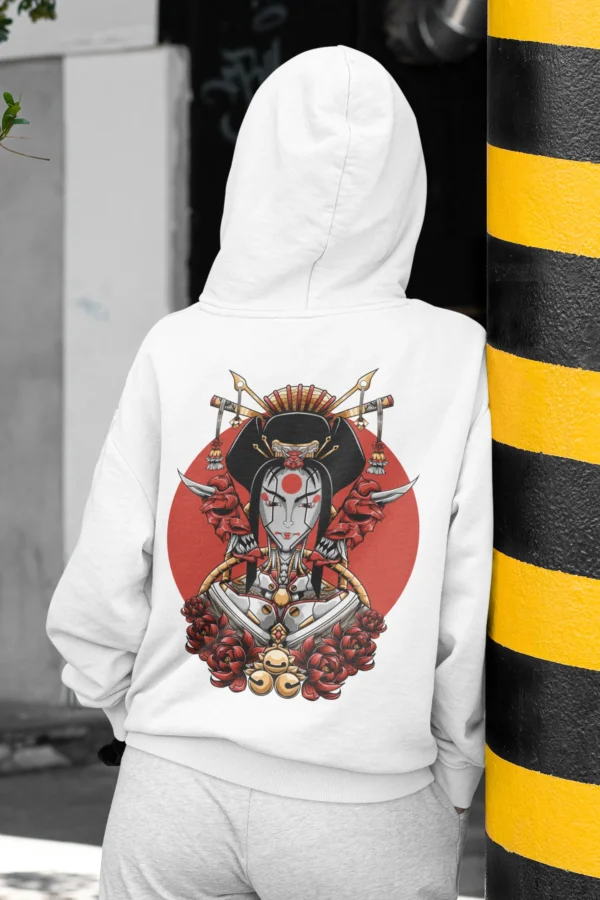 Streetwear Geisha 3 Urban Hoodie