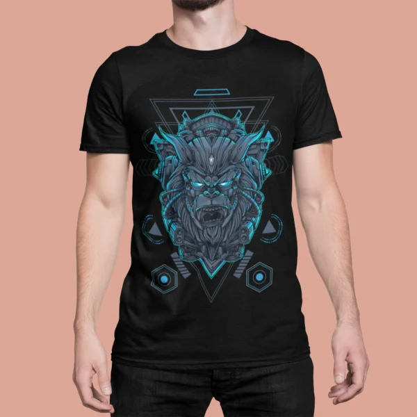 Streetwear Gorilla Geometry Urban T-shirt