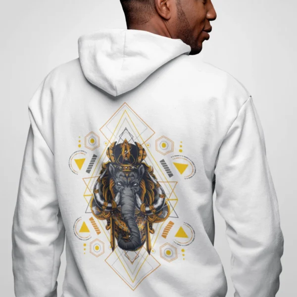 Streetwear Mammoth Geometry Urban Hoodie