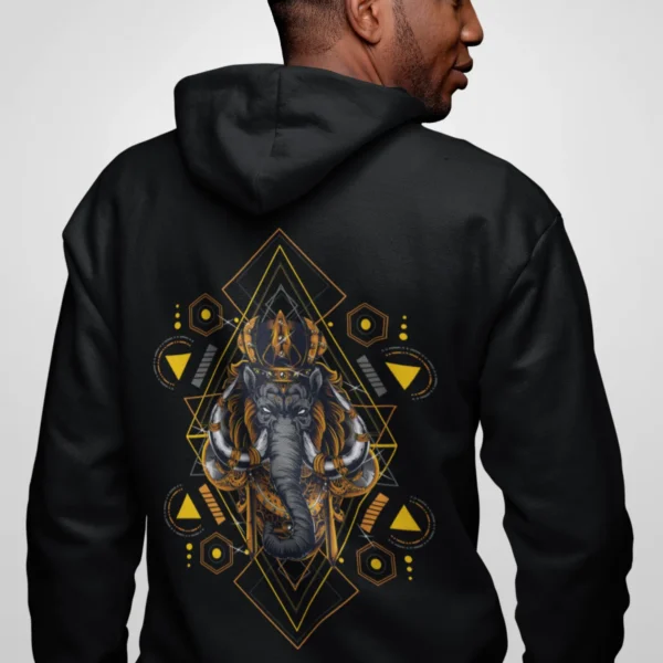 Streetwear Mammoth Geometry Urban Hoodie