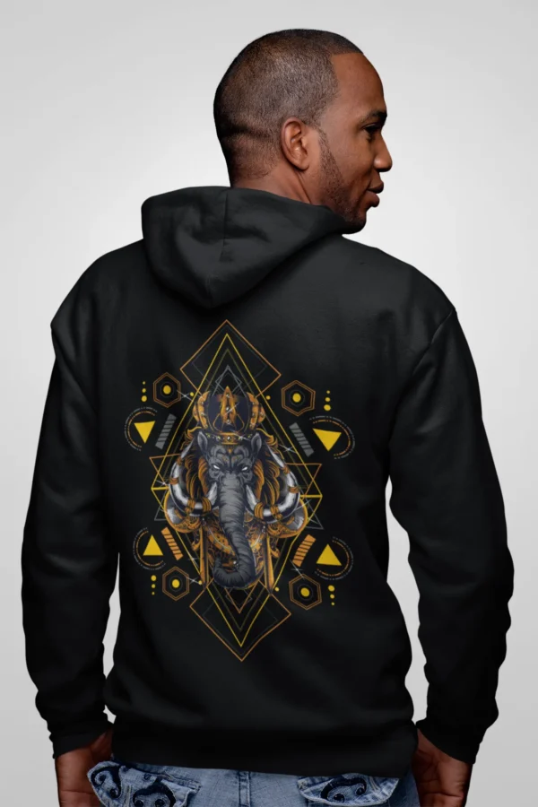 Streetwear Mammoth Geometry Urban Hoodie