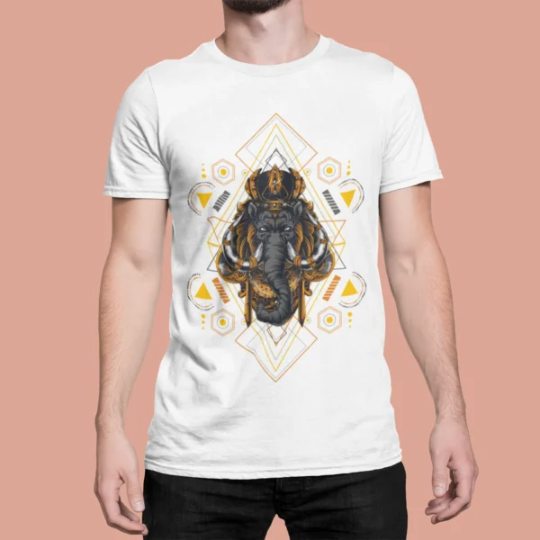 Streetwear Mammoth Geometry Urban T-shirt
