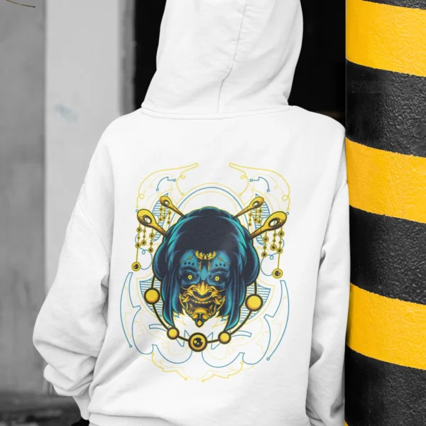Streetwear Oiran Geometry Urban Hoodie