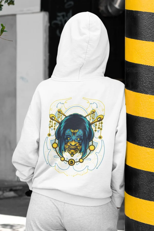 Streetwear Oiran Geometry Urban Hoodie