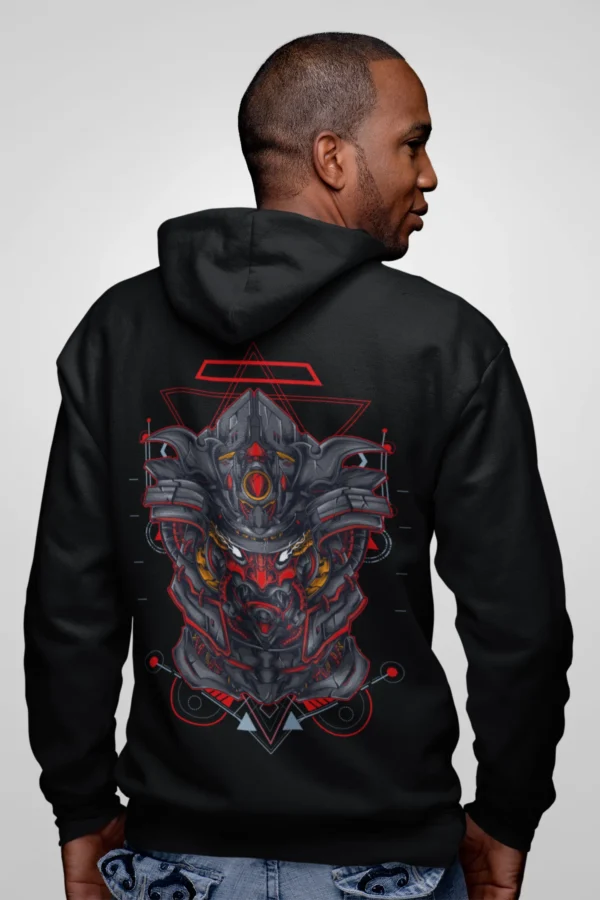 Streetwear Samurai Geometry Urban Hoodie