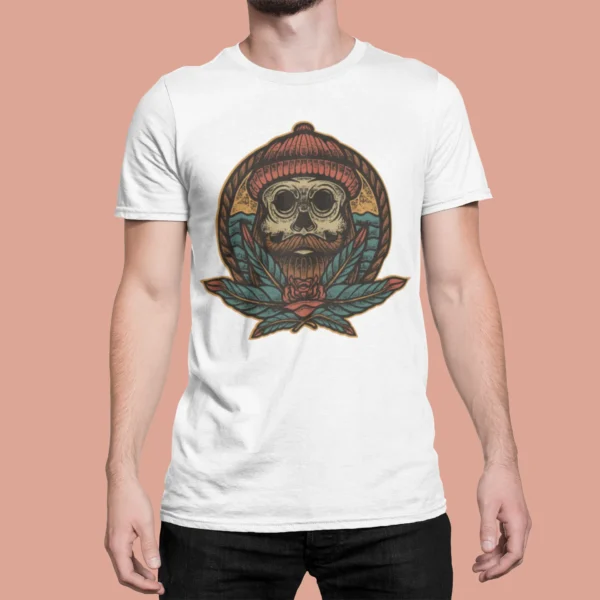 Streetwear Skull Beard Urban T-shirt