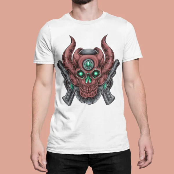Streetwear Skull Gunner Urban T-shirt