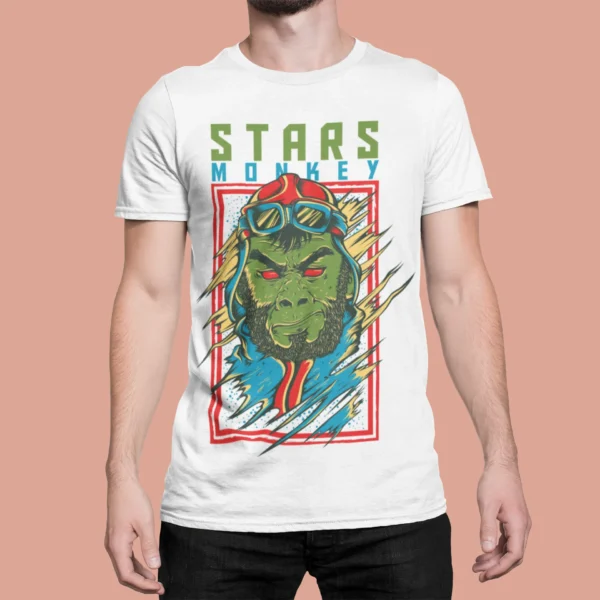 Streetwear Stars Monkey Urban T-shirt