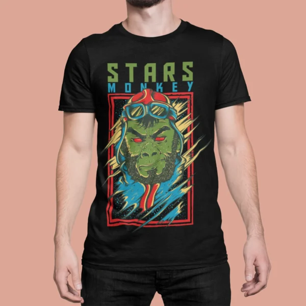 Streetwear Stars Monkey Urban T-shirt
