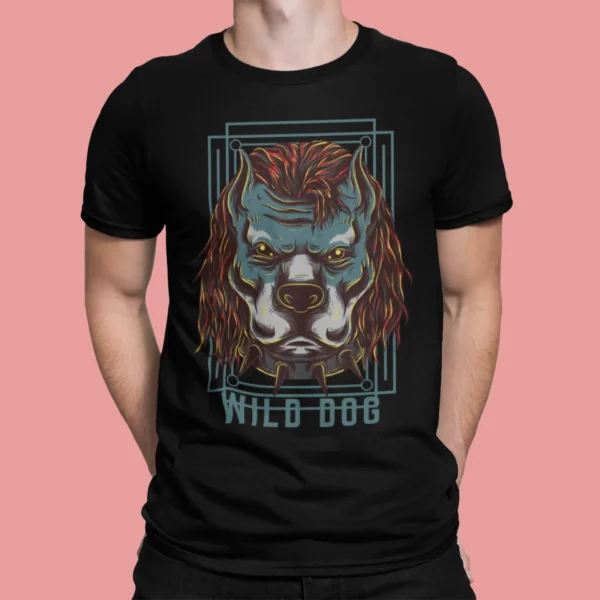 Streetwear Wild Dog Urban T-shirt