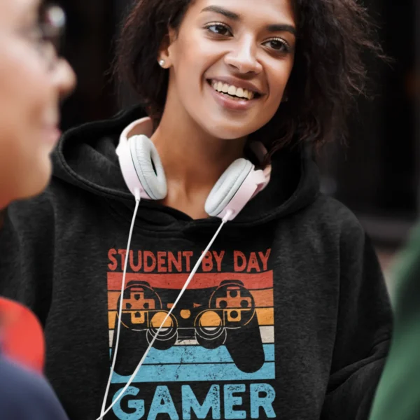 Student By Day Gamer By Night Hoodie