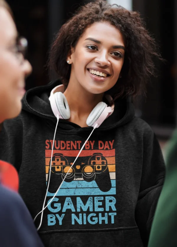 Student By Day Gamer By Night Hoodie
