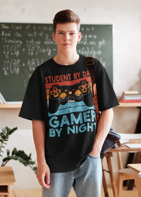 Student By Day Gamer By Night T-shirt
