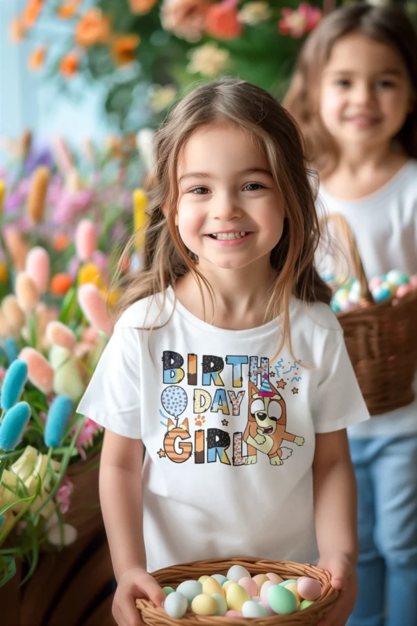 Bluey Cartoon Birthday Girl Urban T-shirt
