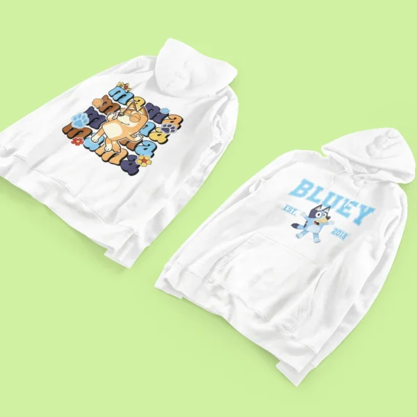 Bluey Mama Cartoon Urban Hoodie