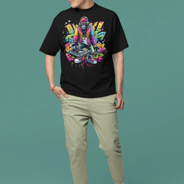 Graffiti Dj Monkey T-Shirt