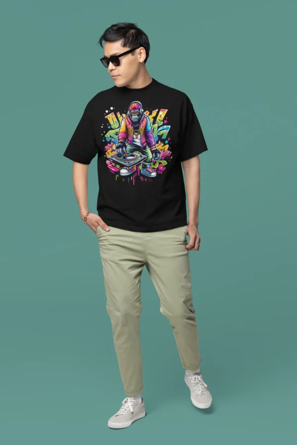 Graffiti Dj Monkey T-Shirt
