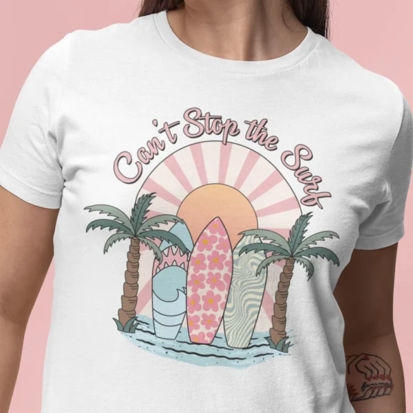 Summer Can't Stop Surf Woman T-shirt