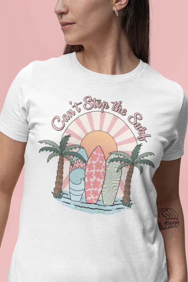 Summer Can't Stop Surf Woman T-shirt