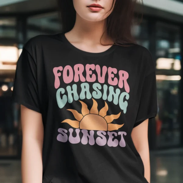 Summer Forever Chasing Sunset Woman T-shirt