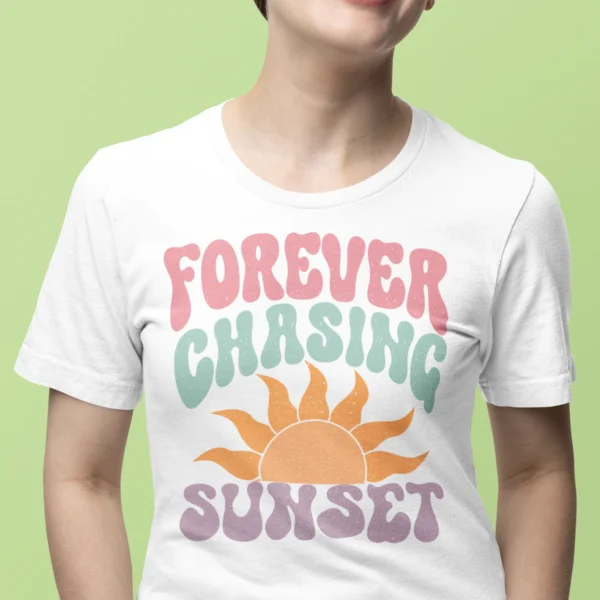 Summer Forever Chasing Sunset Woman T-shirt