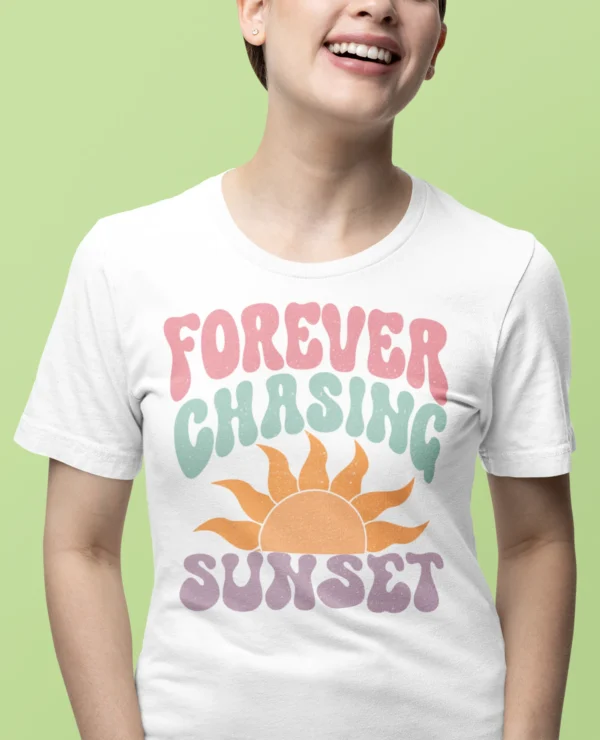 Summer Forever Chasing Sunset Woman T-shirt