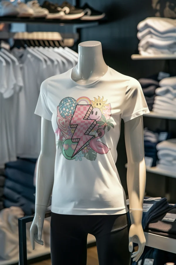 Summer Groovy Distressed Woman T-shirt