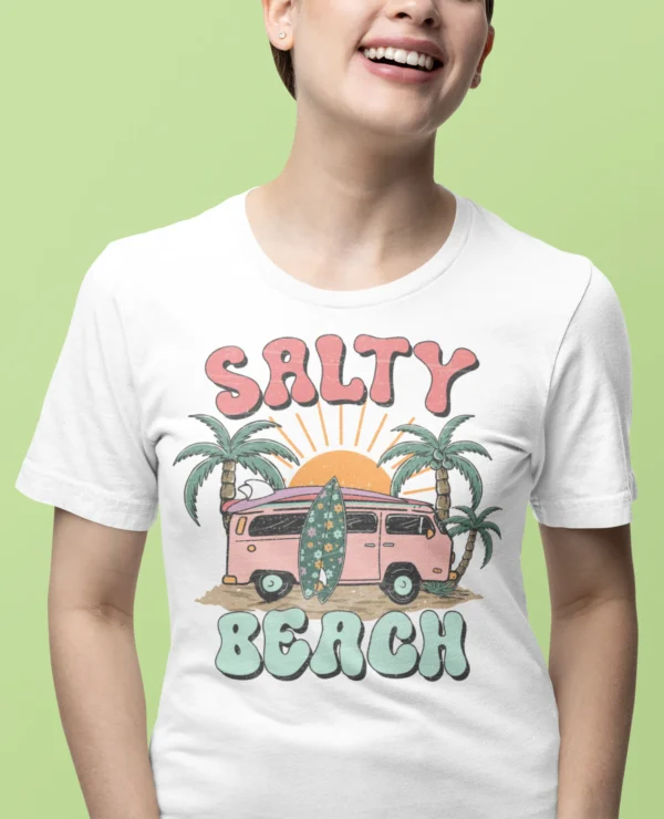 Summer Salty Beach Woman T-shirt