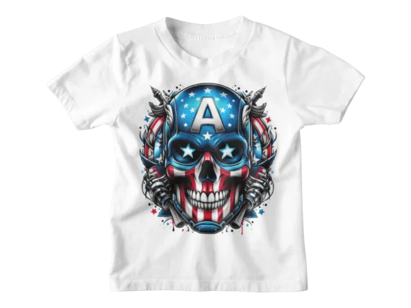 Superheroes Captain America 2 Skull T-shirt