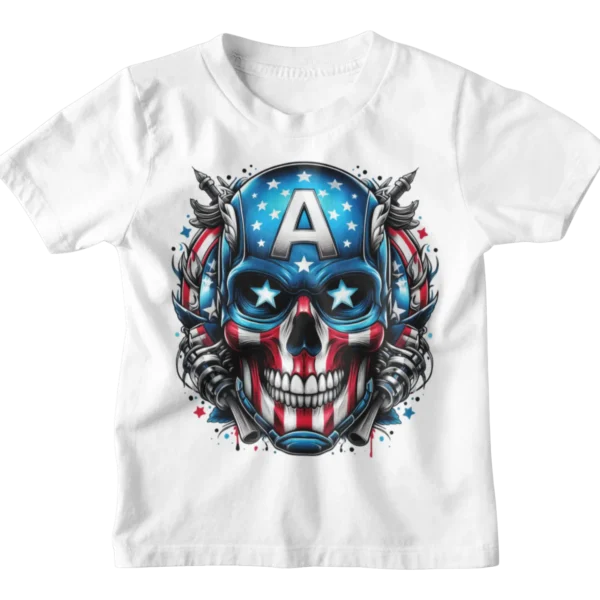 Superheroes Captain America 2 Skull T-shirt