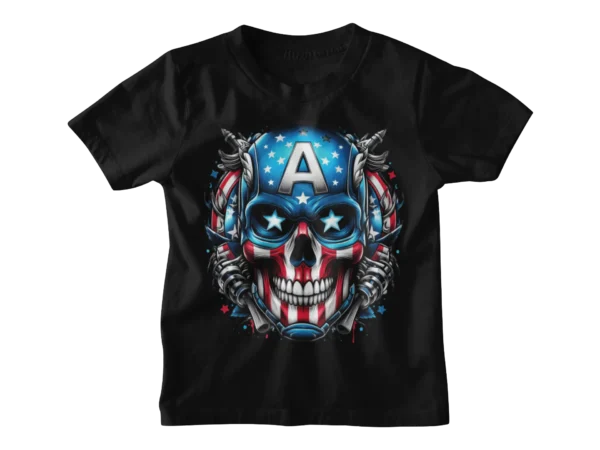 Superheroes Captain America 2 Skull T-shirt