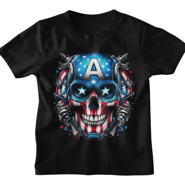 Superheroes Captain America 2 Skull T-shirt