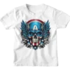 Superheroes Captain America Skull T-shirt