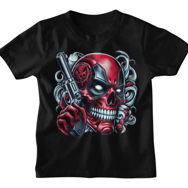 Superheroes Deadpool Skull T-shirt
