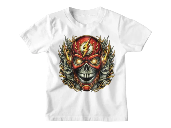 Superheroes Flash Skull 2 T-shirt