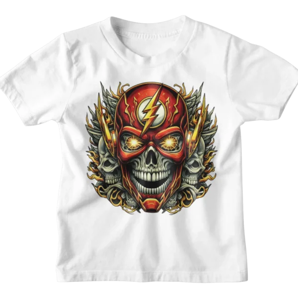 Superheroes Flash Skull 2 T-shirt