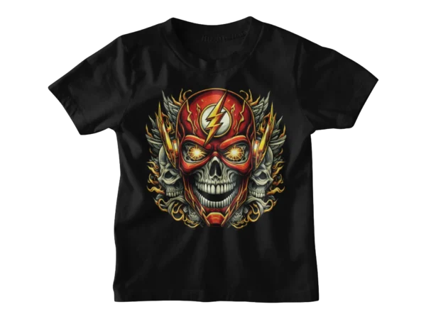 Superheroes Flash Skull 2 T-shirt