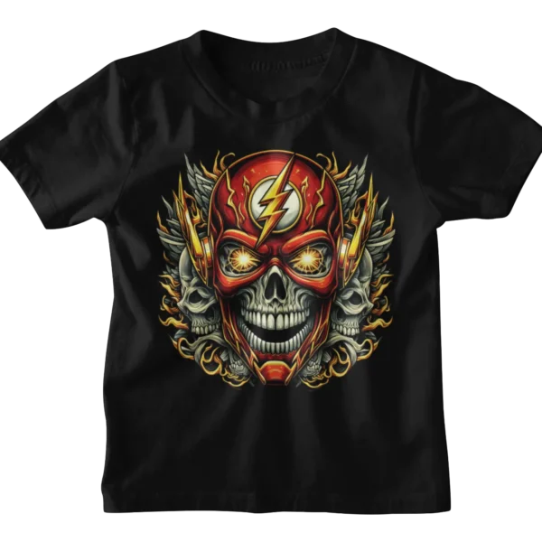 Superheroes Flash Skull 2 T-shirt