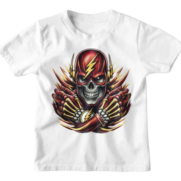 Superheroes Flash Skull T-shirt