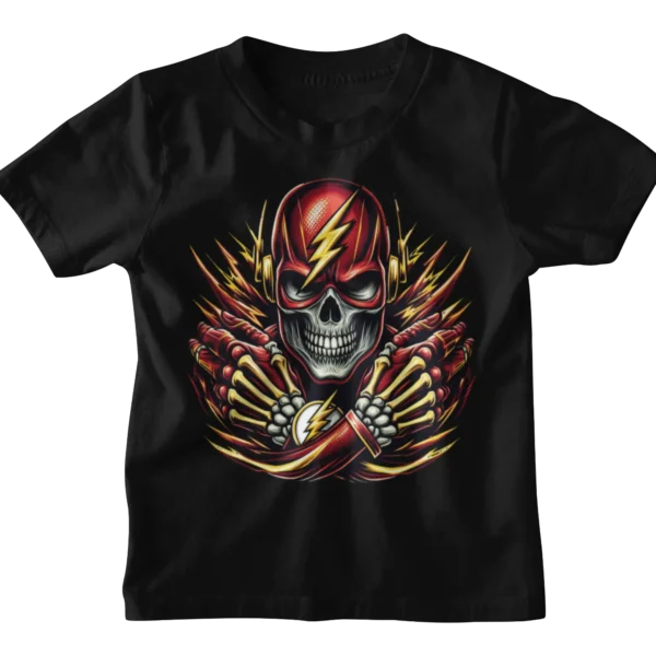 Superheroes Flash Skull T-shirt