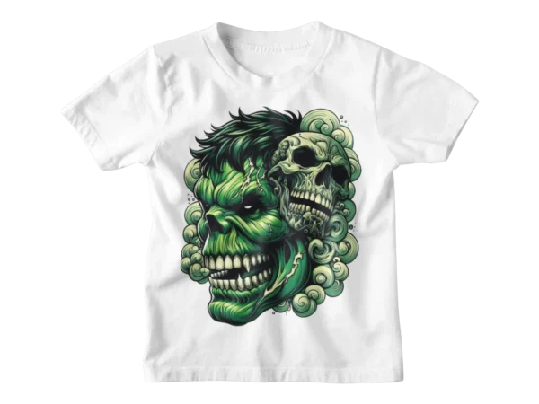 Superheroes Hulk Skull 2 T-shirt