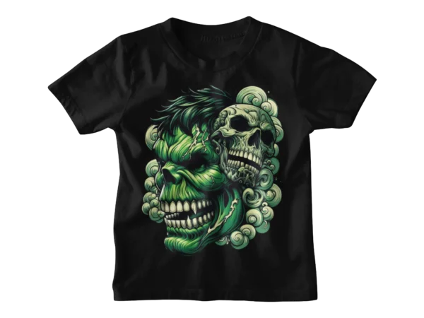 Superheroes Hulk Skull 2 T-shirt