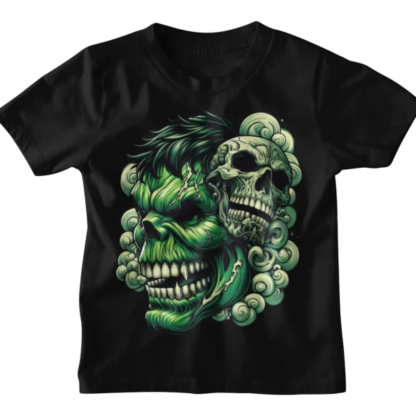 Superheroes Hulk Skull 2 T-shirt