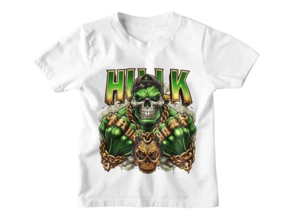 Superheroes Hulk Skull T-shirt