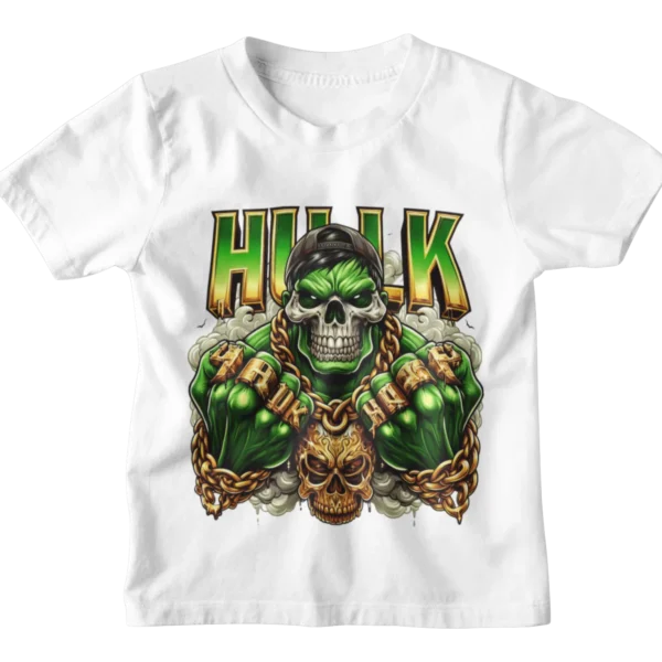 Superheroes Hulk Skull T-shirt