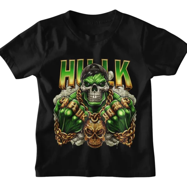 Superheroes Hulk Skull T-shirt