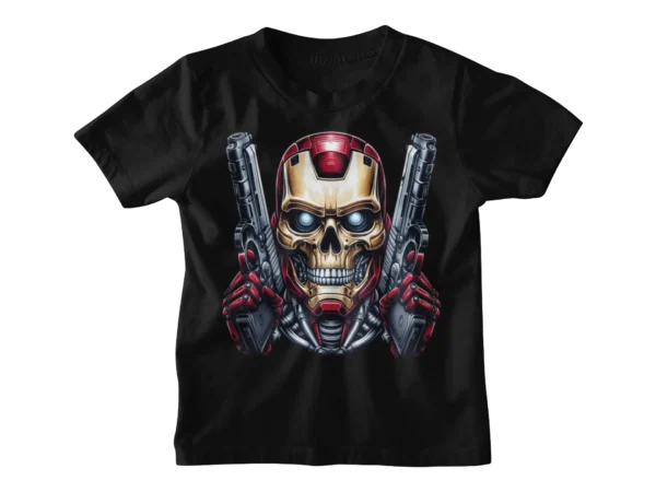 Superheroes Iron Man 2 Skull T-shirt