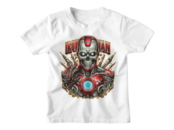 Superheroes Iron Man Skull T-shirt