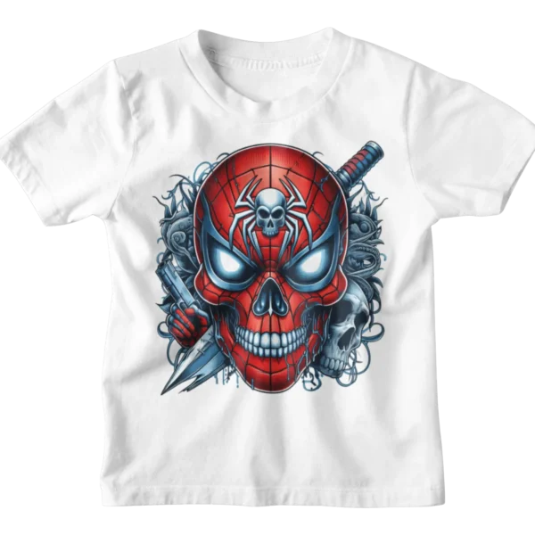 Superheroes Spiderman 2 Skull T-shirt