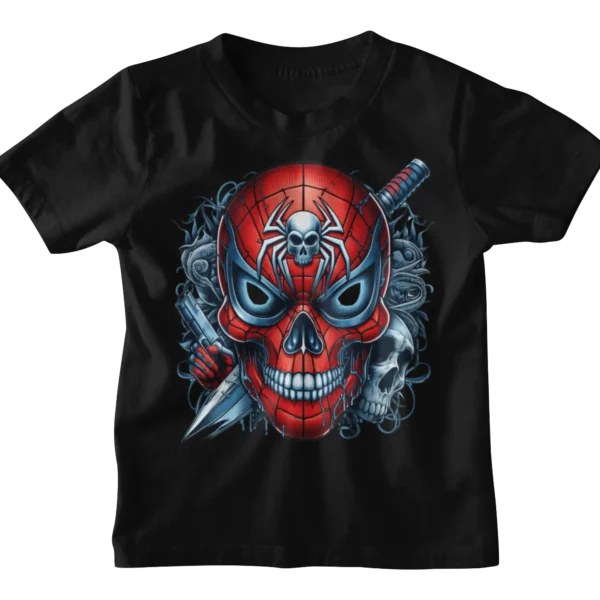 Superheroes Spiderman 2 Skull T-shirt